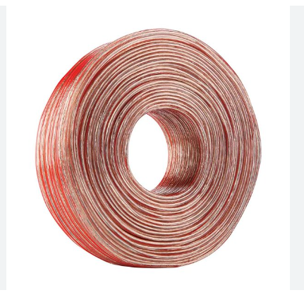 Cable Polarizado Transparente Para Bocina 22 AWG x mt 46265 Volteck